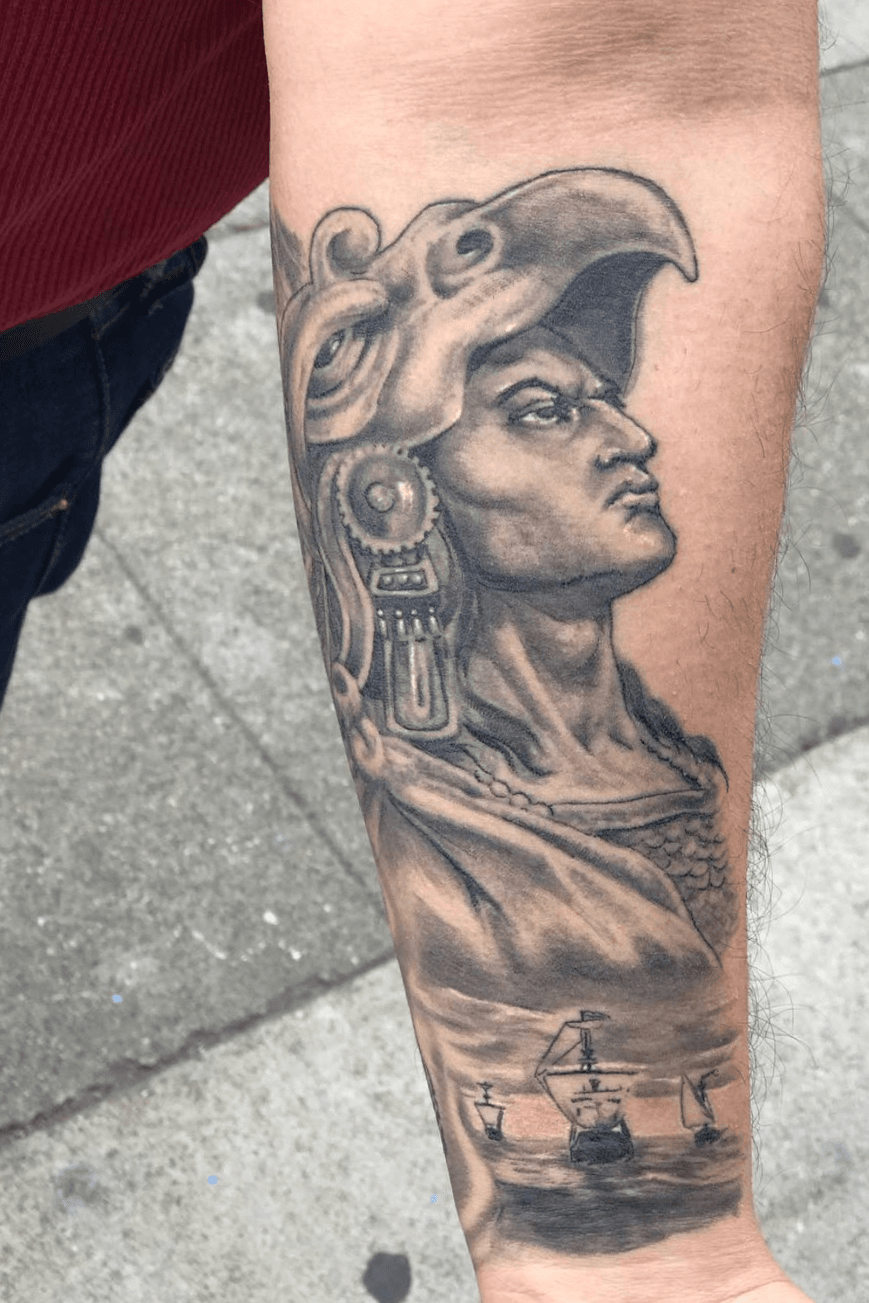 Tattoo uploaded by Daniel cano @hdtattooartist • Aztec eagle warrior healed  forearm piece • Tattoodo