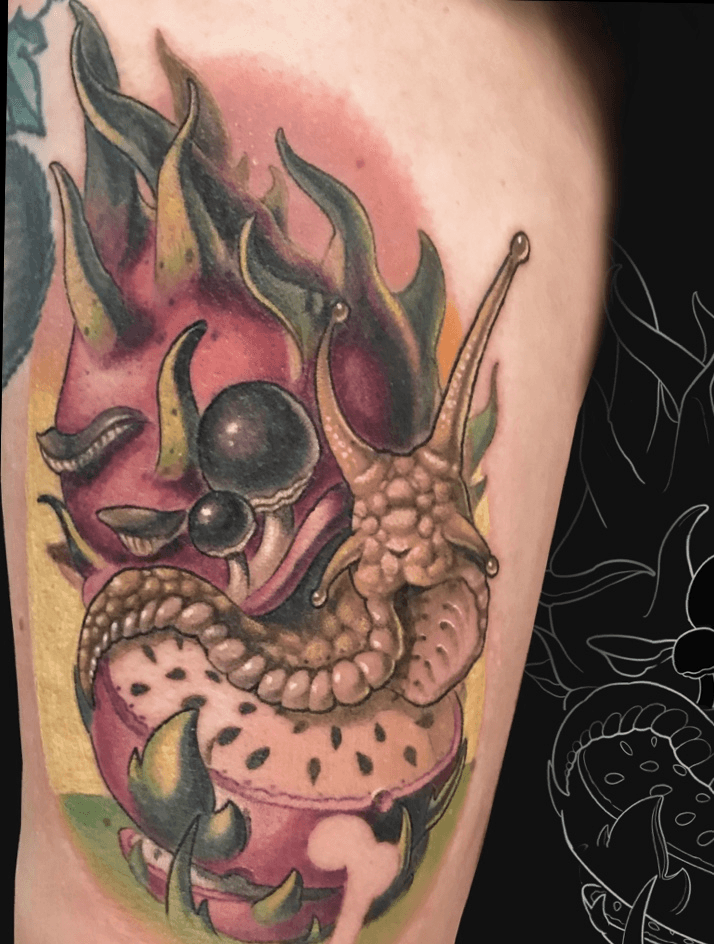 Paul Stillen TattooDragon fruit flower  Dragon fruit flower Tattoos  Cool tattoos