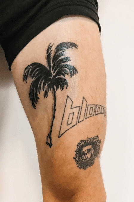 Palm Tree Tattoo  Palm tree tattoo Palm tree tattoo ankle Palm tattoos