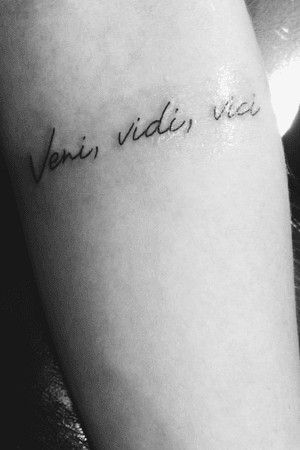 The first one! 04/2017 “Vim, vi, venci”