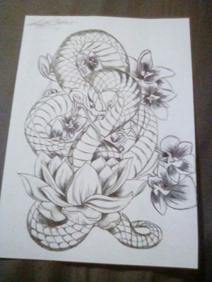 #snake #orchidee #lotusflower #badass 