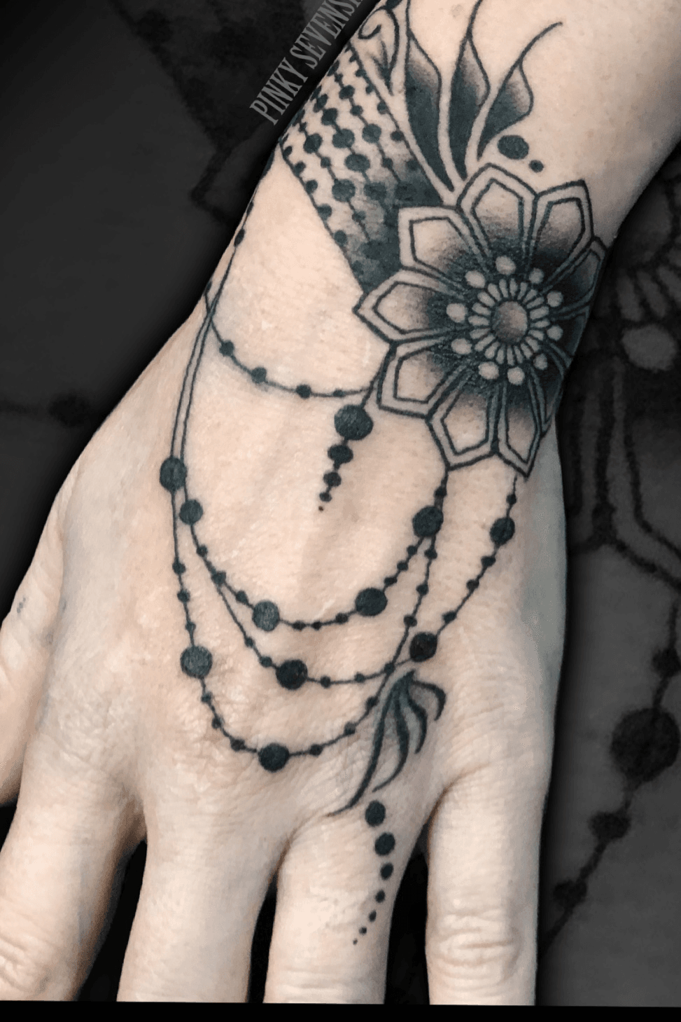 The Tattoo Den  Jewellery and lace style hand tattoo   Facebook