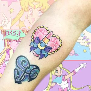 Sailor Moon Tattoo by me:) #tattoo #tattooartist #SailorMoon #sailormoontattoo #girly #girlytattoo #forearmtattoos #kawaiitattoo #pasteltattoo 