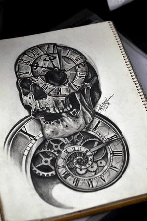 #skull #clock #tattoosketch #thiagopadovani
