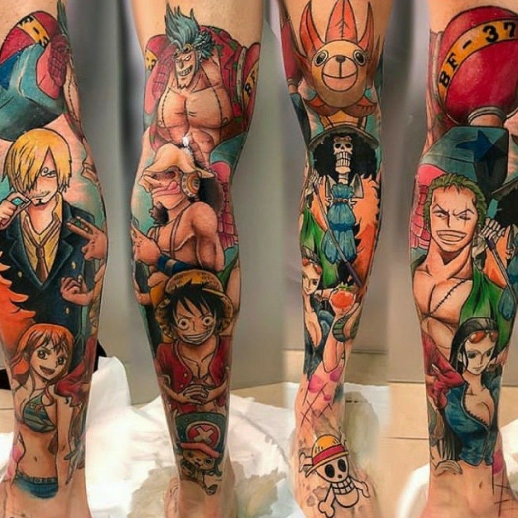 Dangy Tattoo  One Piece Collaboration with my sister lilosnowbubble   worldfamousink fkirons eternalink kwadron watercolortattoo  waterlawtattoo snowbloodtattoosolaro watercolortattoo  watercolortattoos officialanimeofficial 
