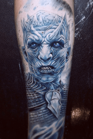 Night king portrait for my friend from Hong Kong . Dm me on instagram @alan.d.tattoo for booking .