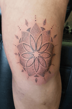 Knee mandala #tattooart #ink #inked #mandala #kneetattoo #dotwork