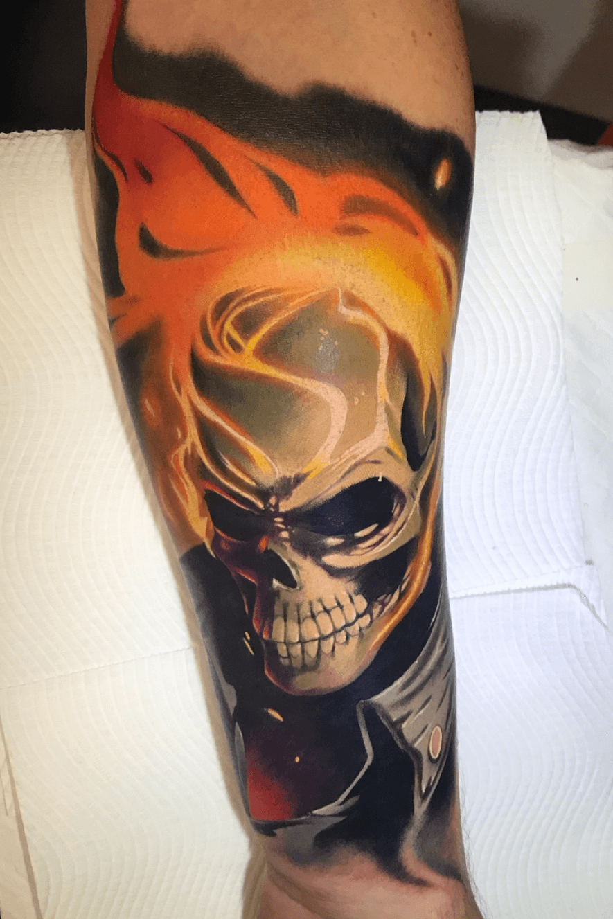 GhostRider Tattoo by Muecke by George Muecke TattooNOW