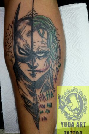 Tattoo Batman & JokerEstilo comicshttps://www.facebook.com/yudaartstattoos