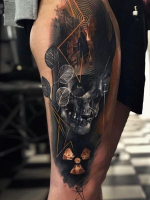Tattoo by Horizon of events by Walter Montero