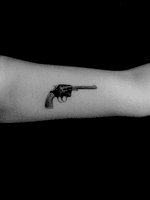 Bang bang #shoot #blackandgrey #gun #realistic 