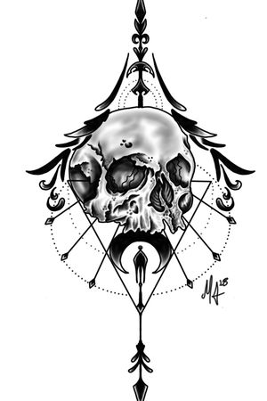 One of my latest pieces #skull #underboobtattoo #ink #inkdesign #inkjunkies #maartworkz #femaledesign #digitalart 