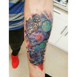 #tattoo #galaxy #space #watercolour #art #hand