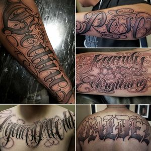 #freehand #lettering #letters #letras #tattoosbymumz 