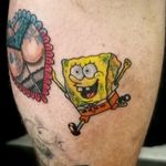 Spongebob !!! #tattoo #traditionaltattoo #traditional #spongebob #tattoosontattoo #cartoontattoo 