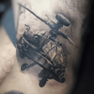 Helicóptero - Realismo sombra #tattoo #tattooartist #art #shadow 