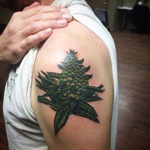 Giant nug of weed tat 