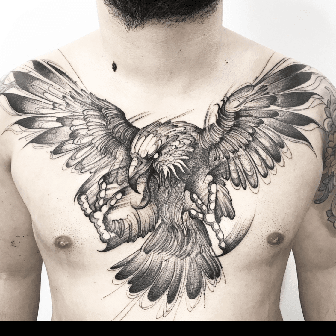 Sketch style eagle tattoo by Fredao Oliveira  Татуировки Татуировка с  орлом Узоры татуировок для мужчин