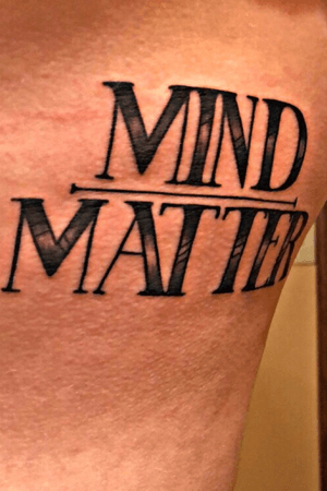 Mind over matter