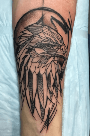 Sketchy geometric eagle 