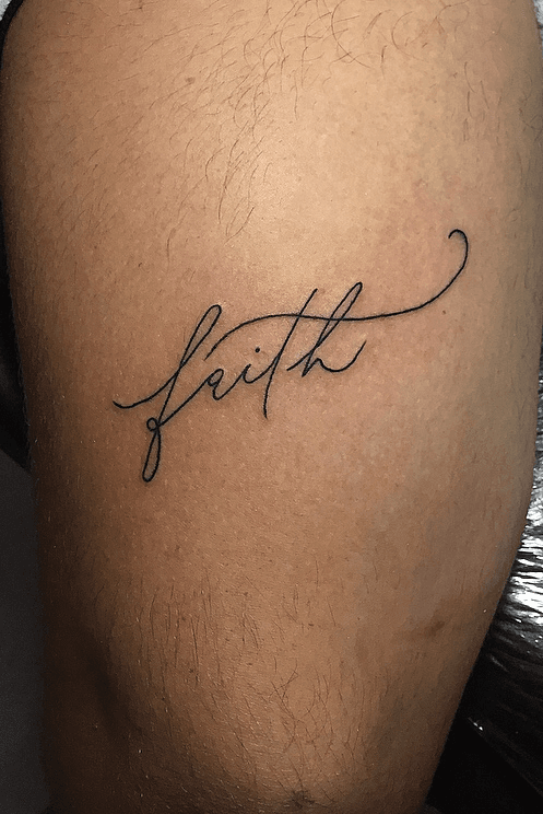 Cursive Tattoo Quotes About Faith QuotesGram