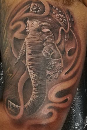 Ganesha tattoo. 