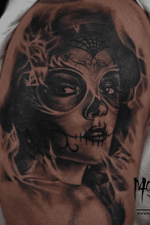 Santa muerte #realism#santamuerte#tattoo#portrait#ink#realistictattoo