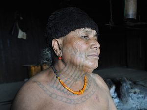 U Hla Bu, Macham chief of Lon Khin village. MYANMAR. Photo: © Lars Krutak 2014. #LarsKrutak #tattoohistory #tattooculture #tattooanthropologist