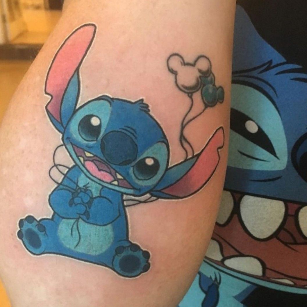Tattoo uploaded by Lisa_bar897 • #stitch #liloandstitch #Disney #nikkirex  tattoo done by Nikkirex • Tattoodo