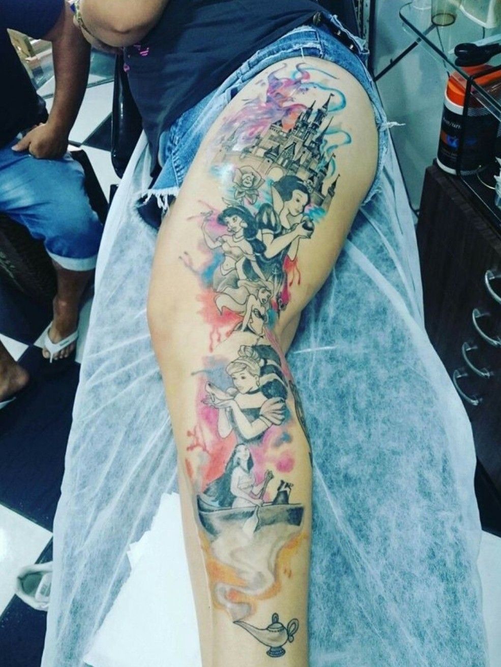 disney princess jasmine with tattoos