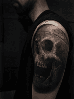Freehand 🖤 #tattoo #tattooartist #art #horror #freehand #black #realism 