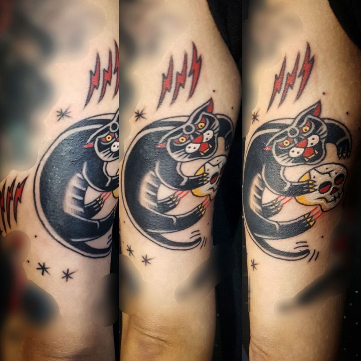 Tattoo uploaded by 울산타투 슈리바차 SRIVATSA • #blackpanther #oldschooltattoos