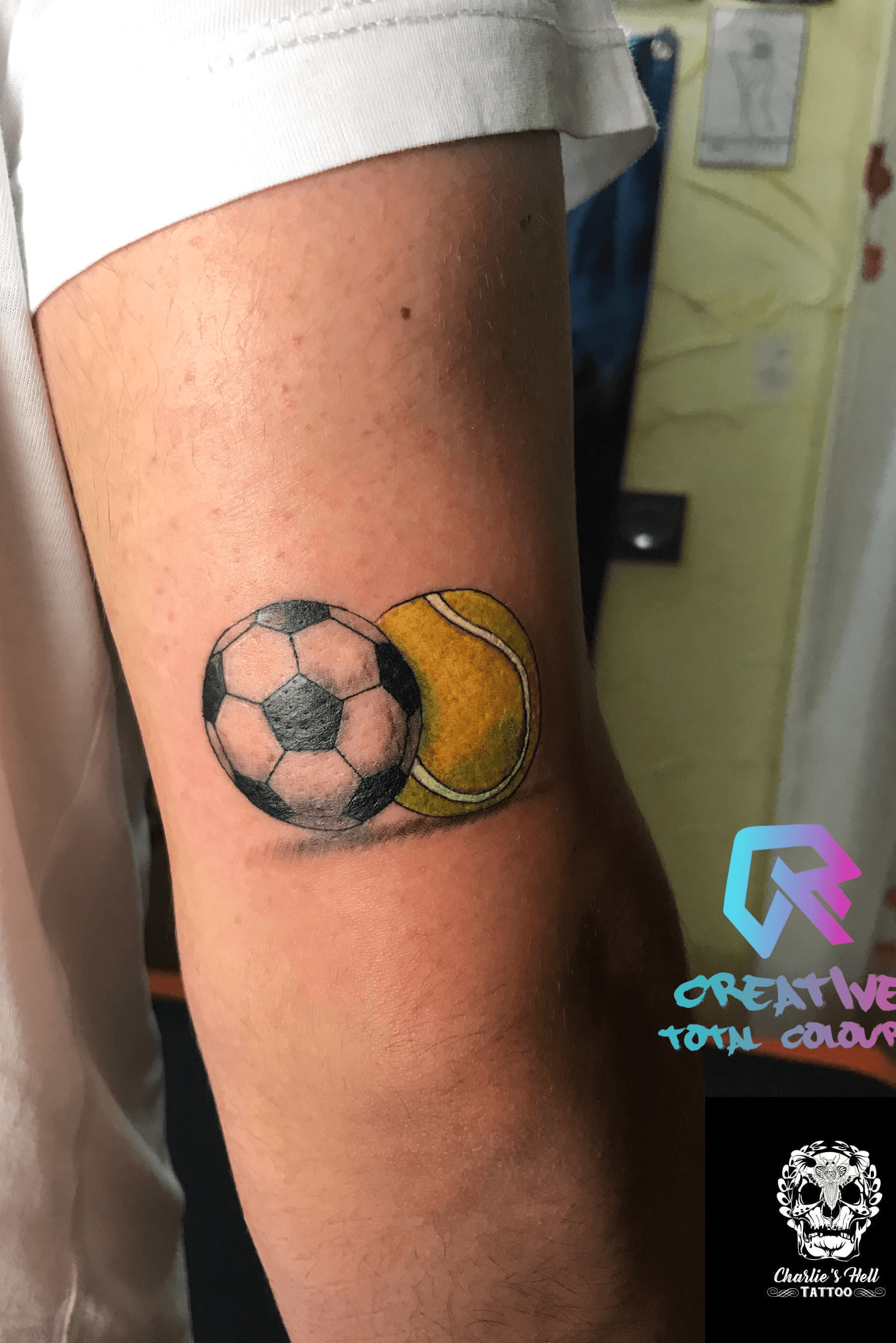 Small Football Tattoo by punkibel  Tattoogridnet