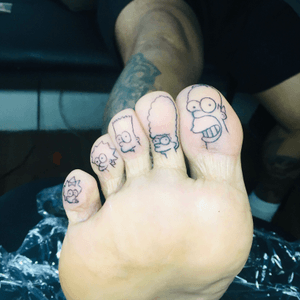 The simpson finger tattoo 