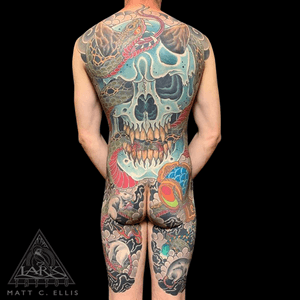 Tattoo by Lark Tattoo artist Matt C. Ellis. See more of Matt's work here: http://www.larktattoo.com/long-island-team-homepage/matt/#Japanese #JapaneseTattoo #ColorJapaneseTattoo #JapaneseColorTattoo #ColorTattoo #Skull #SkullTattoo #Snake #SnakeTattoo #Devil #DevilTattoo #Demon #DemonTattoo #Rat #RatTattoo #tattoo #tattoos #tat #tats #tatts #tatted #tattedup #tattoist #tattooed #inked #inkedup #ink #tattoooftheday #amazingink #bodyart #larktattoo #larktattoos #larktattoowestbury #westbury #longisland #NY #NewYork #usa #art