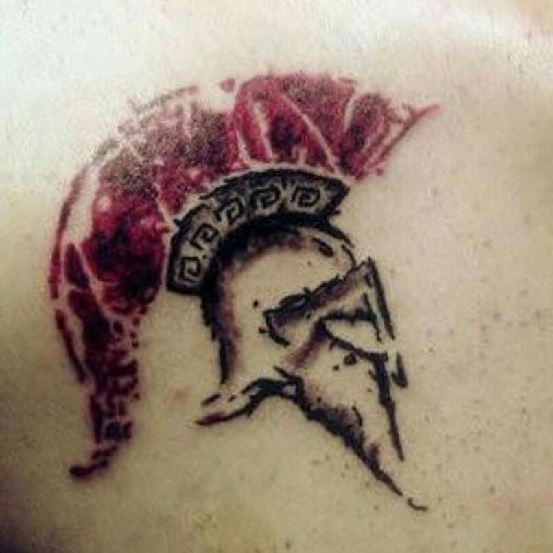 Spartan warrior tattoo by Pablo Ortiz