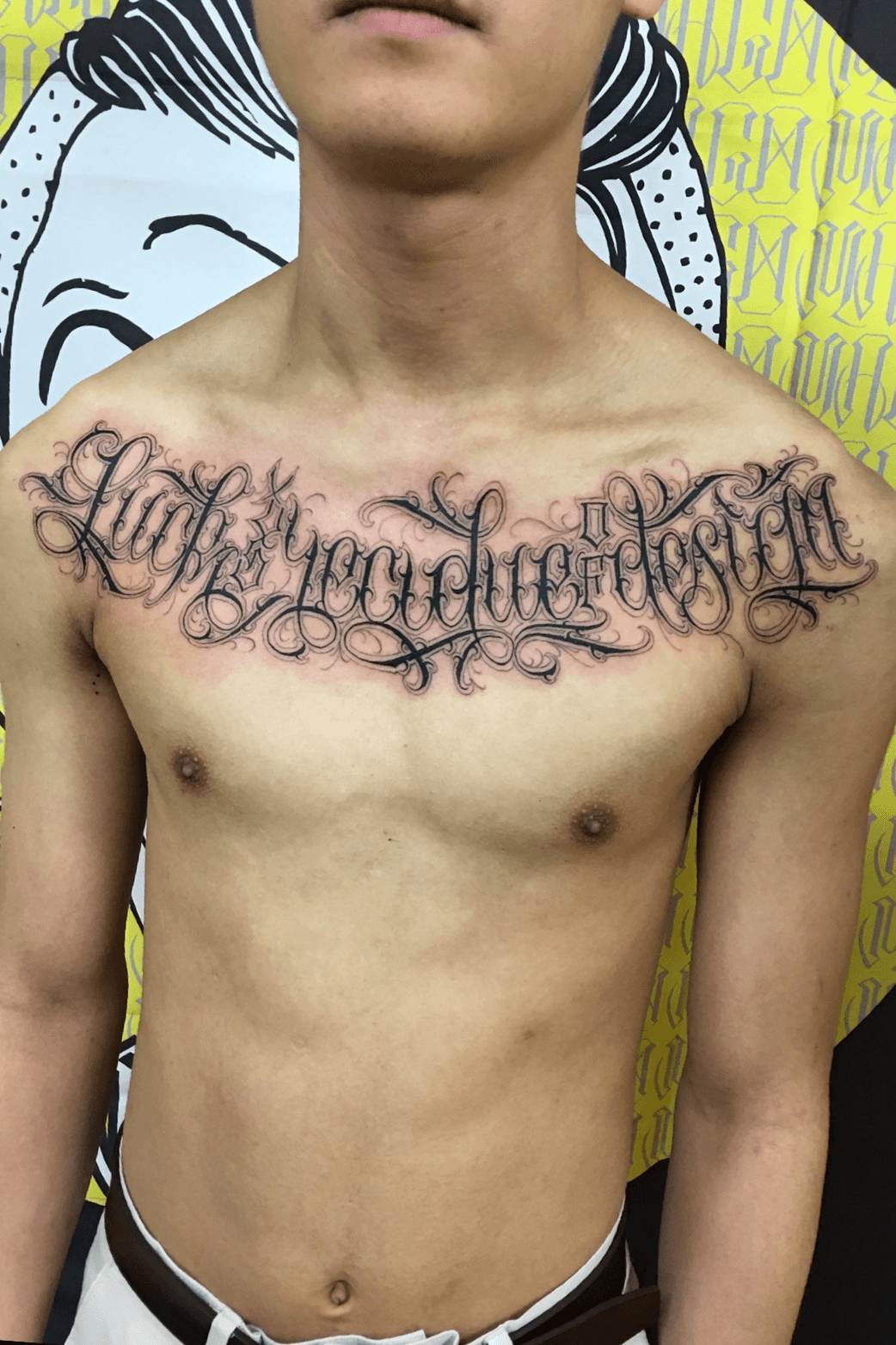 Design an awesome chicano lettering tattoo by Hunter4rt  Fiverr