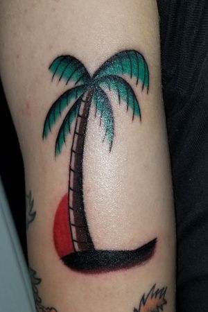 Traditional "Palm Tree" tattoo