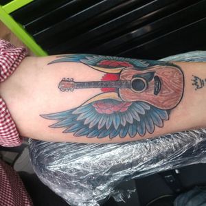 American traditional I just had the pleasure of getting done by Billy Hardin at Wicked Needle Tattoo in North Carolina. 
