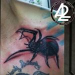 Realistic 3D Spider Tattoo