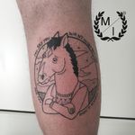 BoJack Horseman tattoo, from Netflix Tv Series