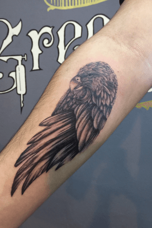 Eagle #blackandgrey #blackwork #inspirationtattoo #pretoecinza #tattoo #tattooblackandgrey #tatuagem #tatuagemexclusiva #projetosexclusivos #tattooeagle