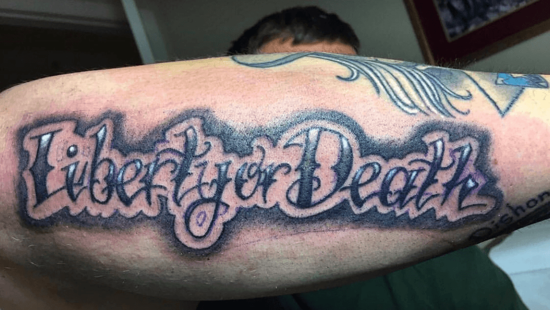 Tattoo uploaded by Jason Turtel  Liberty or Death  Tattoodo
