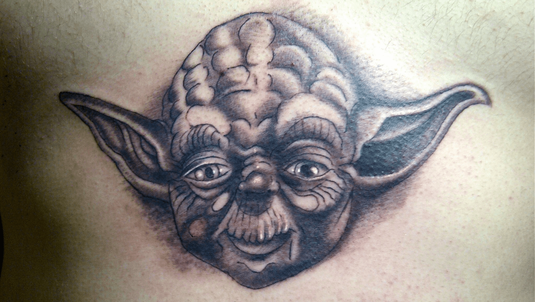 Master jedi Yoda Star Wars tattoo by AntoniettaArnoneArts on