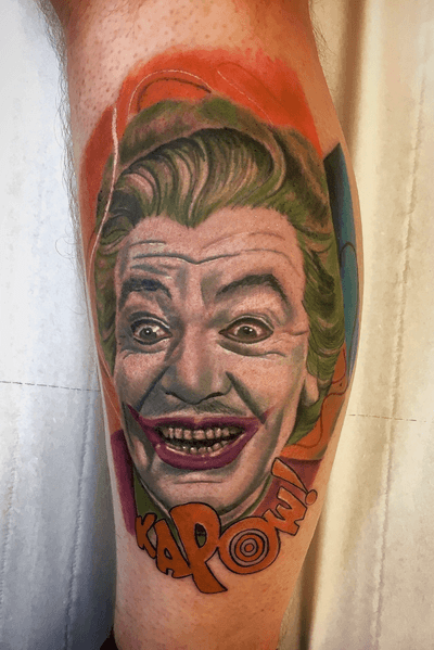 The best joker! #Joker #tattooartist #colour #portrait #realism #batman #sleeve 