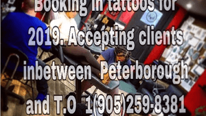CUSTOM TATTOOING!!MOST work is shared through Instagram. @Tattoo_Kimmer. The studio is in Clarington, Ontario *By Appointment only , please call 1(905)259-8381 or use email if you have to! $120/hr HouseCalls* MUST include travel pay. (“Getting the Artist to and From” ). $120/hr In studio MINUS travel pay for clients coming from out of town.