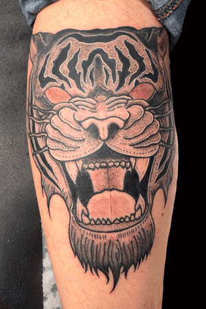 Tiger for appointments email nchurchtattoo@gmail.com