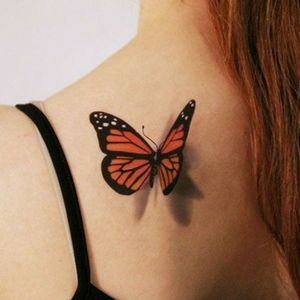 3d monarch butterfly tattoo