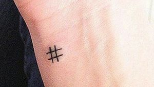 ## #tattoo #hashtag #cancelletto