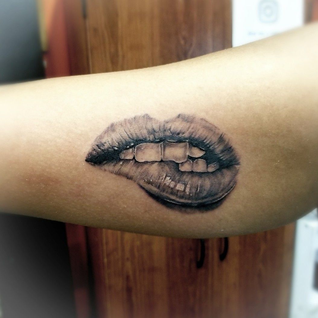 Tattoo uploaded by Phillip Inkz • Realistic lips • Tattoodo